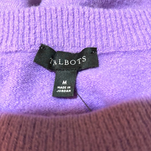 Talbots Lilac Cable Knit Soft Sweater Size M - Picture 7 of 10